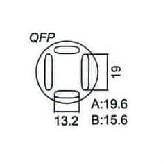 HADEX Nástavec na vyfoukávačku QFP 13,2x19mm