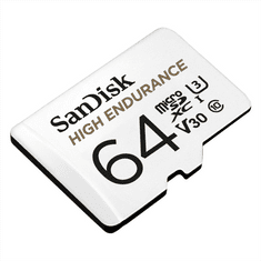 SanDisk microSDXC High Endurance Video 64 GB C 10 U3 V30, adaptér