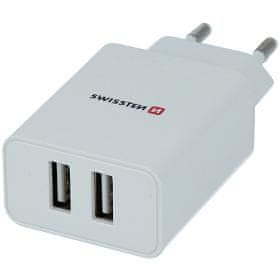 SWISSTEN SÍŤ.2xUSB 21A+DAT.KAB.USB/LIGHT.