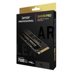 Lexar SSD NM800PRO PCle Gen4 M.2 NVMe - 1TB (čtení/zápis: 7500/6300MB/s)