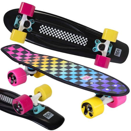 JOKOMISIADA  Penny Skateboard Colorful Kostkovaný 50kg Sp0744