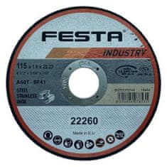 Festa Kotouč řezný kov Ø 115 x 1 mm INDUSTRY