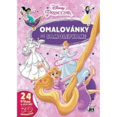 Omalovánky se samolepkami Disney Princezny