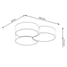 Intesi Stropní svítidlo CIRCLE 3B bílá
