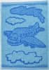 Dětský ručník BEBÉ letadlo modrý 30x50 cm