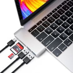 Satechi Type-C USB Passthrough, stříbrná