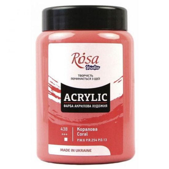 Kraftika Akrylová barva rosa studio korálová 400ml