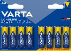 Varta baterie Longlife Power AA, 4+4ks