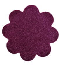 Vopi Kusový koberec Eton fialový květina 120x120 kytka