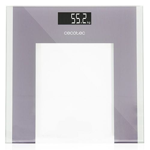 Cecotec Osobní váha , 4336 Surface Precision Healthy, digitální, plocha 300 x 300 mm, od 5 kg - 180 kg, LED obrazovka, tvrzené sklo, 2 x AAA