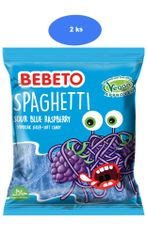 Bebeto  špagety Blue Raspberry 80g (2 ks)