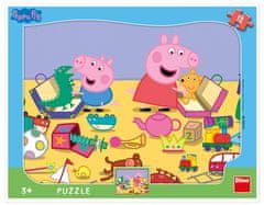 Dino PEPPA PIG SI HRAJE 12 deskové tvary Puzzle