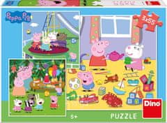 Dino PEPPA PIG NA PRÁZDNINÁCH 3x55 Puzzle NOVÉ