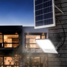 VIDEX Solárny LED reflektor 56×LED 100W 2800lm 5000K IP65 so senzorom súmraku a diaľkovým ovládaním