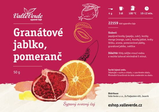 Valle Verde Granátové jablko/Pomeranč 50 g sypaný čaj