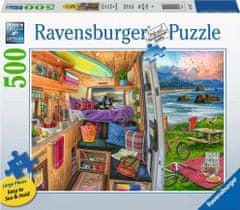 Ravensburger Puzzle Pohled z karavanu XXL 500 dílků