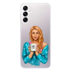 iSaprio Silikonové pouzdro - Coffe Now - Redhead pro Samsung Galaxy A14 / A14 5G