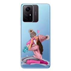 iSaprio Silikonové pouzdro - Kissing Mom - Brunette and Girl pro Xiaomi Redmi Note 12S