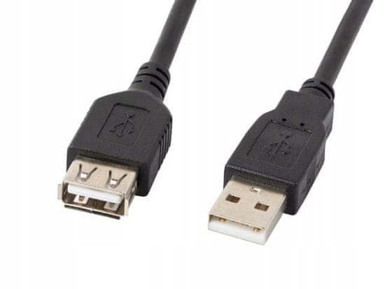 Lanberg Kabel USB 2.0 M - USB 2.0 F 1.8m