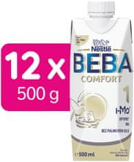 BEBA COMFORT 1 HM-O tekuté počáteční mléko, 12x500 ml