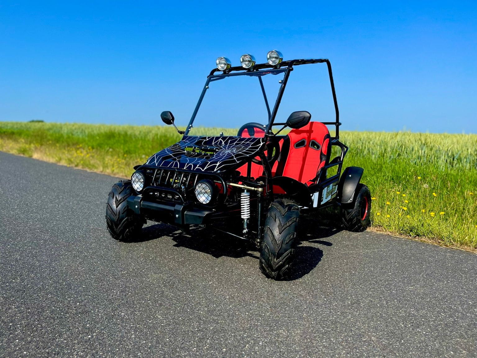 Nitro Buggy SUNWAY SPIDER ATV 125ccm AUTOMAT - černá | MALL.CZ