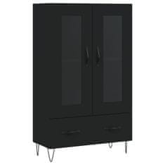 Vidaxl Skříň highboard černá 69,5 x 31 x 115 cm kompozitní dřevo