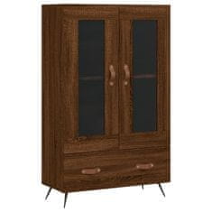 Greatstore Skříň highboard hnědý dub 69,5 x 31 x 115 cm kompozitní dřevo