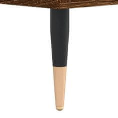 Greatstore Noční stolek hnědý dub 40 x 35 x 50 cm kompozitní dřevo