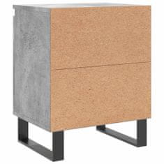 Greatstore Noční stolky 2 ks betonově šedé 40x30x50 cm kompozitní dřevo