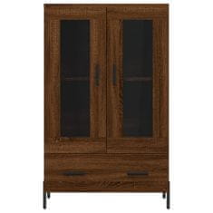 Greatstore Skříň highboard hnědý dub 69,5 x 31 x 115 cm kompozitní dřevo