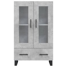 Vidaxl Skříň highboard betonově šedá 69,5x31x115 cm kompozitní dřevo