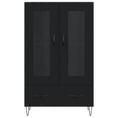 Vidaxl Skříň highboard černá 69,5 x 31 x 115 cm kompozitní dřevo