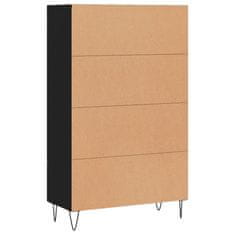 Vidaxl Skříň highboard černá 69,5 x 31 x 115 cm kompozitní dřevo