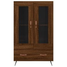 Greatstore Skříň highboard hnědý dub 69,5 x 31 x 115 cm kompozitní dřevo