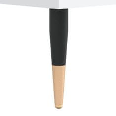 Greatstore Noční stolek bílý 40 x 35 x 47,5 cm kompozitní dřevo