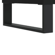 Greatstore Psací stůl černý 140 x 50 x 75 cm kompozitní dřevo