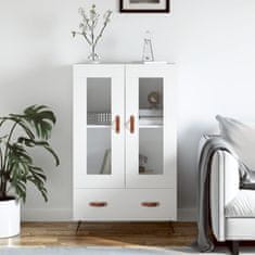 Greatstore Skříň highboard bílá 69,5 x 31 x 115 cm kompozitní dřevo