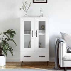 Greatstore Skříň highboard bílá 69,5 x 31 x 115 cm kompozitní dřevo