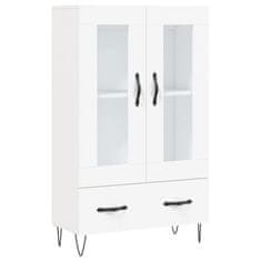 Greatstore Skříň highboard bílá 69,5 x 31 x 115 cm kompozitní dřevo