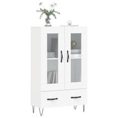 Greatstore Skříň highboard bílá 69,5 x 31 x 115 cm kompozitní dřevo