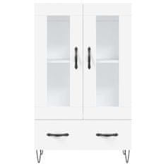 Greatstore Skříň highboard bílá 69,5 x 31 x 115 cm kompozitní dřevo