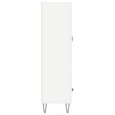 Greatstore Skříň highboard bílá 69,5 x 31 x 115 cm kompozitní dřevo