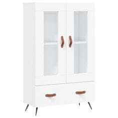 Greatstore Skříň highboard bílá 69,5 x 31 x 115 cm kompozitní dřevo