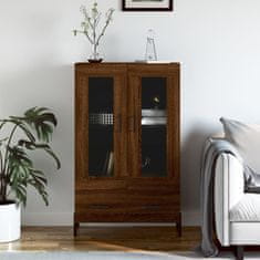 Greatstore Skříň highboard hnědý dub 69,5 x 31 x 115 cm kompozitní dřevo