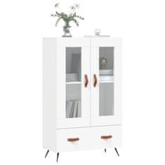 Greatstore Skříň highboard bílá 69,5 x 31 x 115 cm kompozitní dřevo