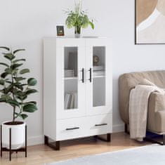 Greatstore Skříň highboard bílá 69,5 x 31 x 115 cm kompozitní dřevo