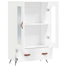 Greatstore Skříň highboard bílá 69,5 x 31 x 115 cm kompozitní dřevo