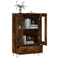 Greatstore Skříň highboard kouřový dub 69,5 x 31 x 115 cm kompozitní dřevo