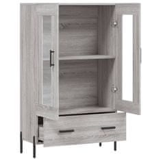 Greatstore Skříň highboard šedá sonoma 69,5 x 31 x 115 cm kompozitní dřevo