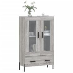 Greatstore Skříň highboard šedá sonoma 69,5 x 31 x 115 cm kompozitní dřevo